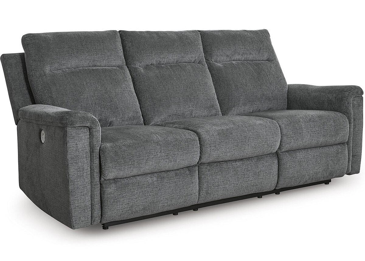 Seneca Gray Power Reclining Sofa