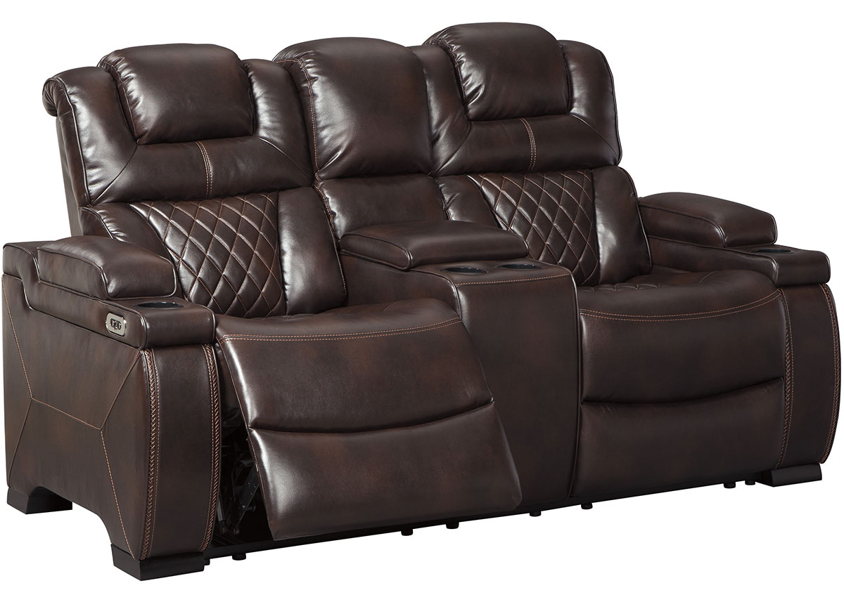 Warner Power Reclining Loveseat W/ Power Headrests