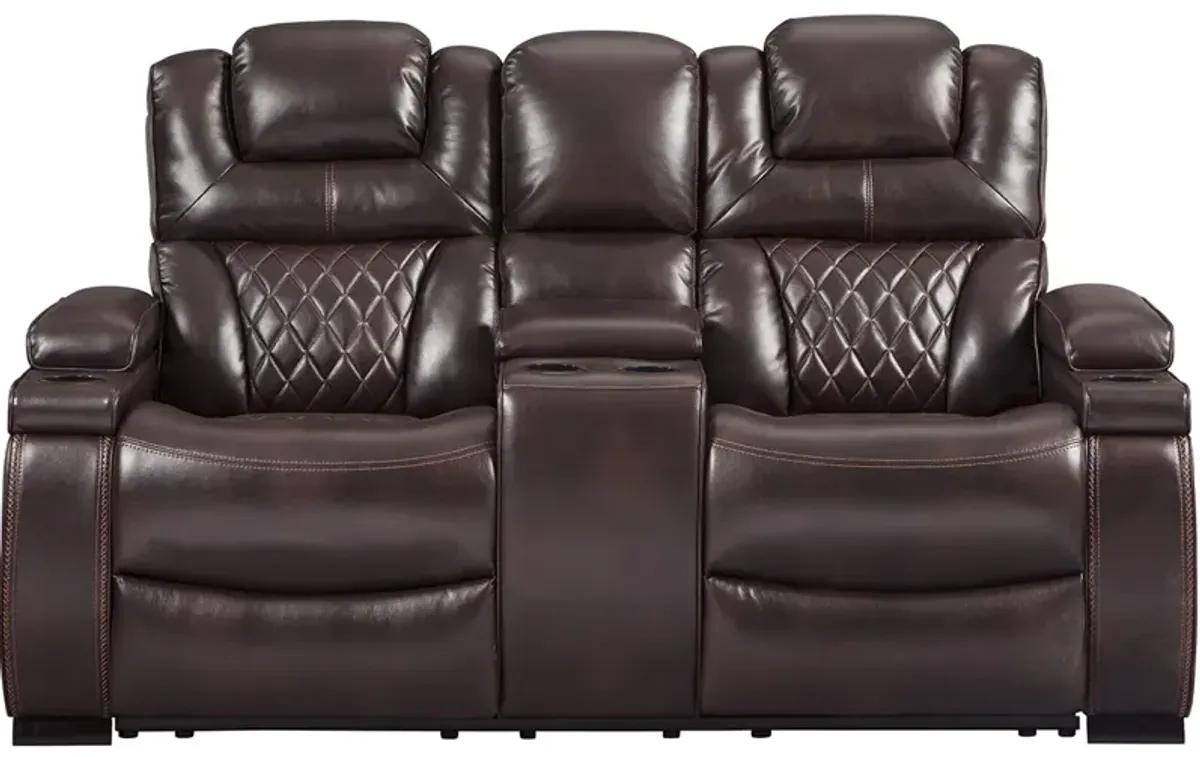 Warner Power Reclining Loveseat W/ Power Headrests