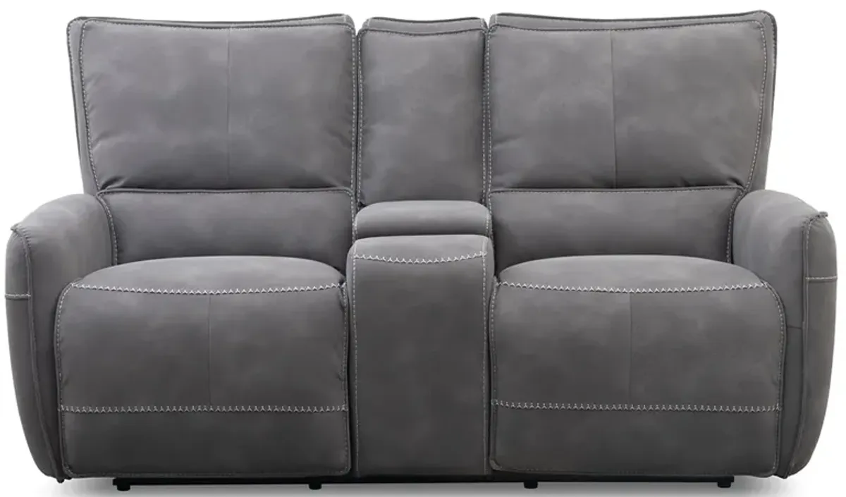 Boswell Fabric Power Reclining Loveseat W/ Power Headrests