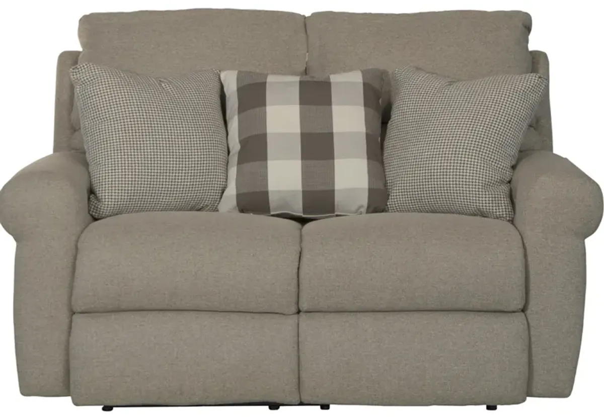 Jenner Gray Power Reclining Loveseat