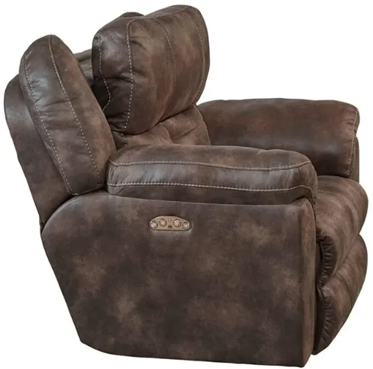 Gazelle Chocolate Power Recliner w/Power Headrest