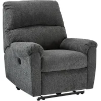 Dempsey Charcoal Power Recliner