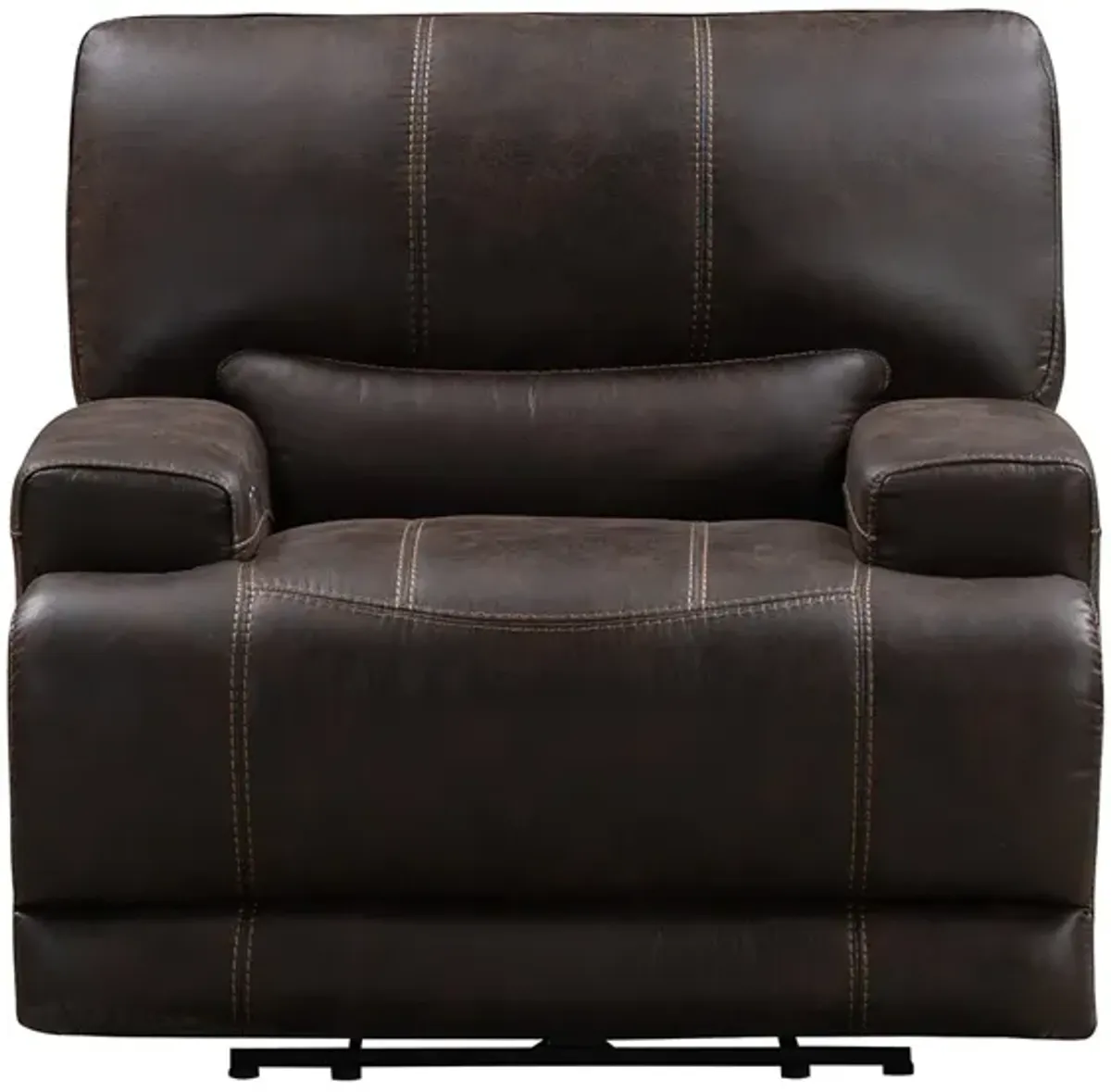 Bowery Brown Fabric Power Recliner