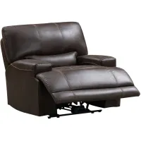Bowery Brown Fabric Power Recliner