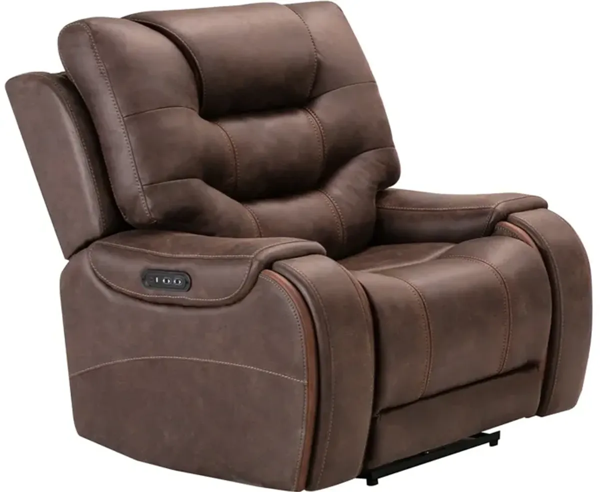 Baxter II Brown Power Recliner W/ Power Headrest