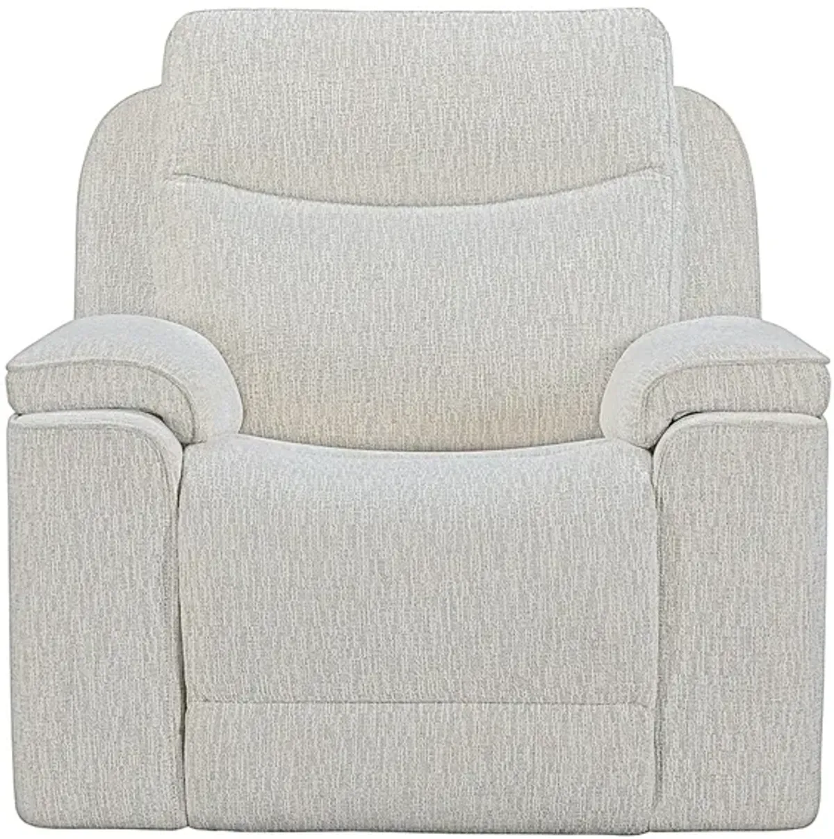 Violette White Power Recliner W/ Power Headrest