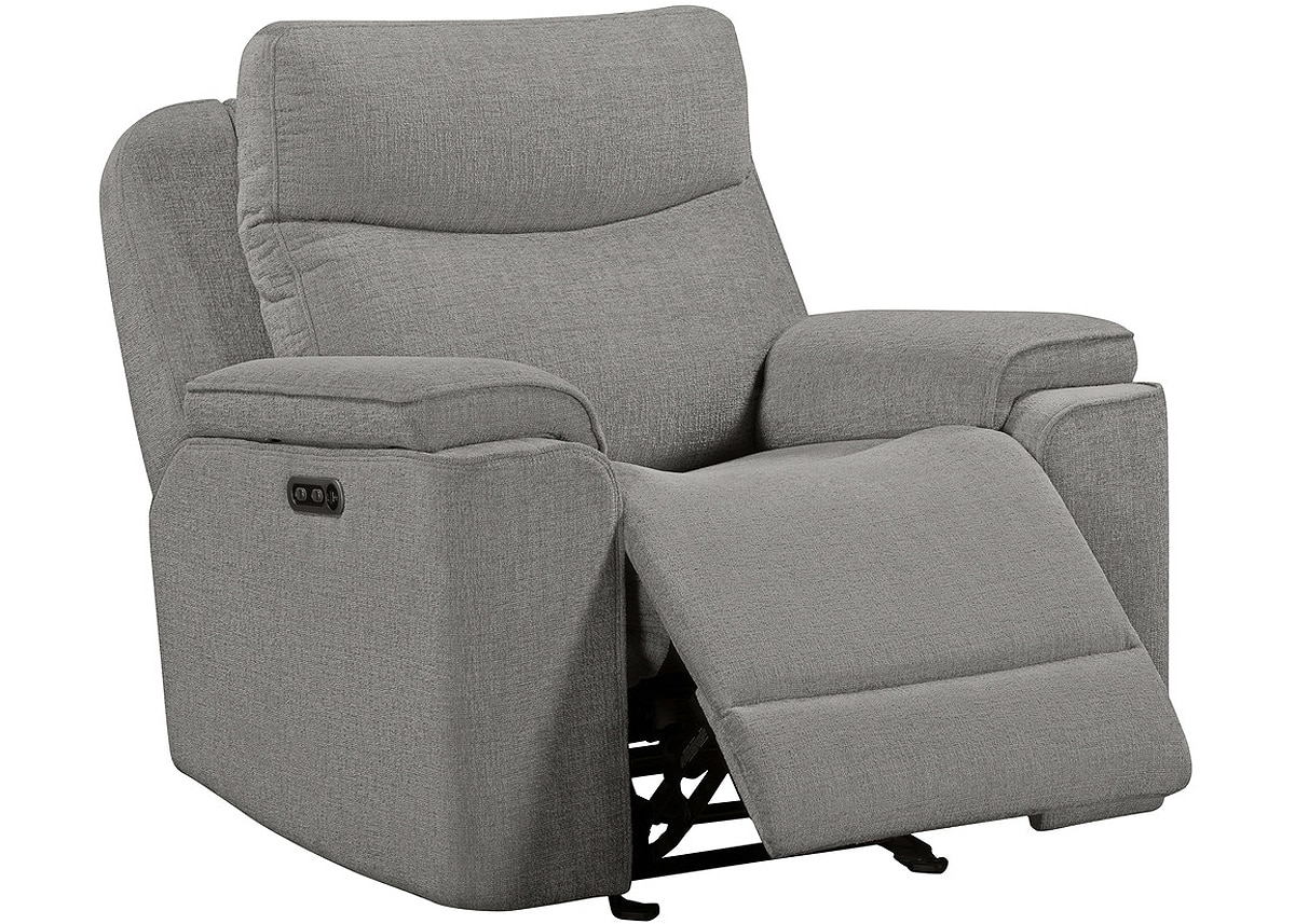 Violette Brown Power Recliner W/ Power Headrest