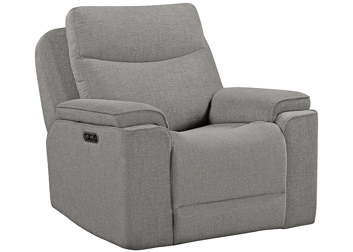 Violette Brown Power Recliner W/ Power Headrest