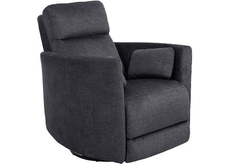 Picard Charcoal Gray Swivel Recliner