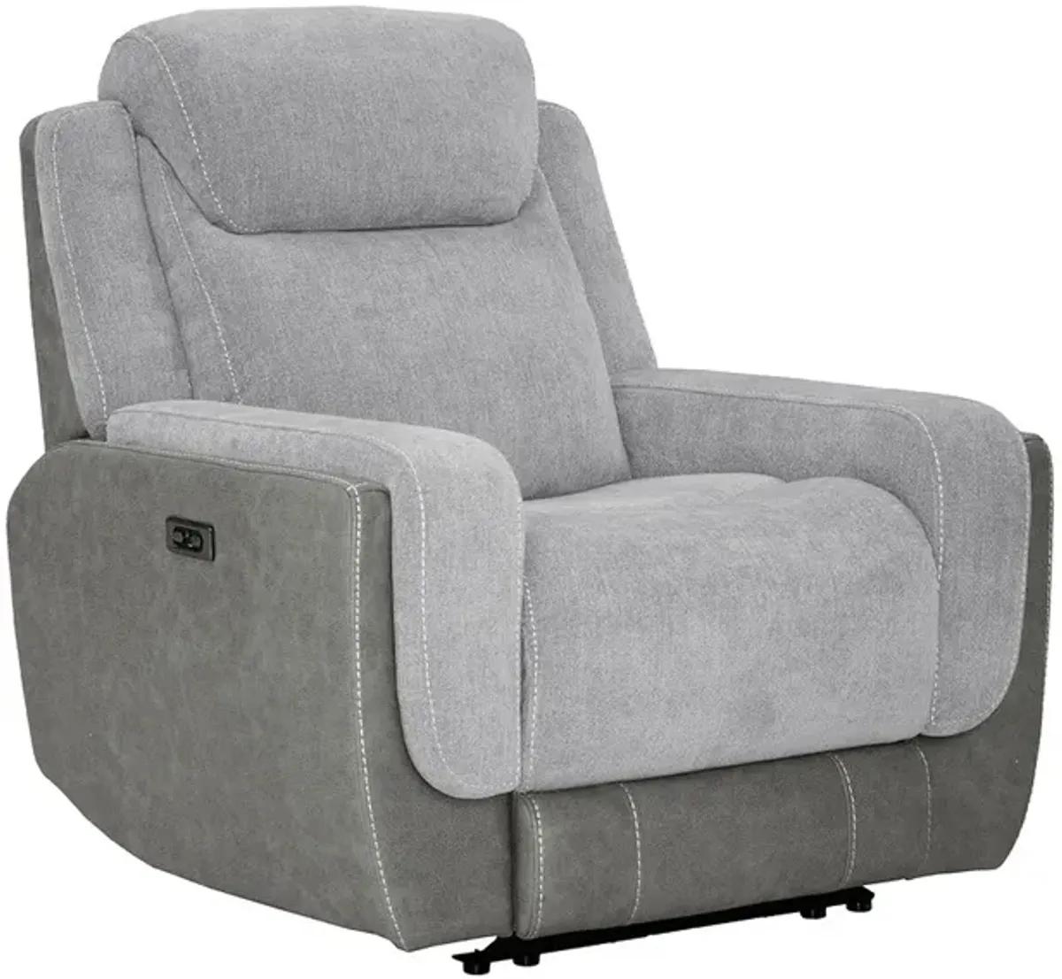 Devon Gray Zero Gravity Power Recliner W/ Power Headrest