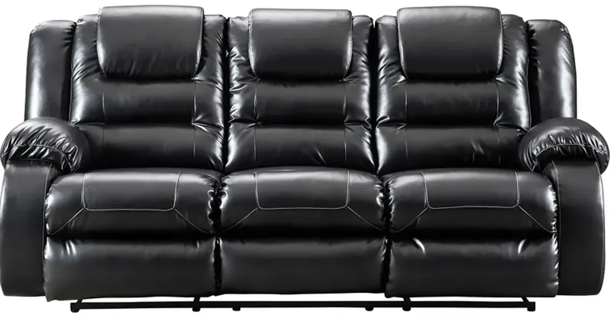 Sanders Black Reclining Sofa