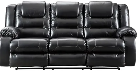 Sanders Black Reclining Sofa