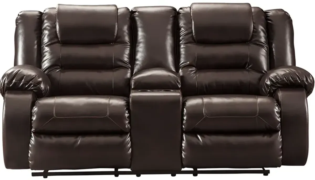 Sanders Chocolate Reclining Loveseat