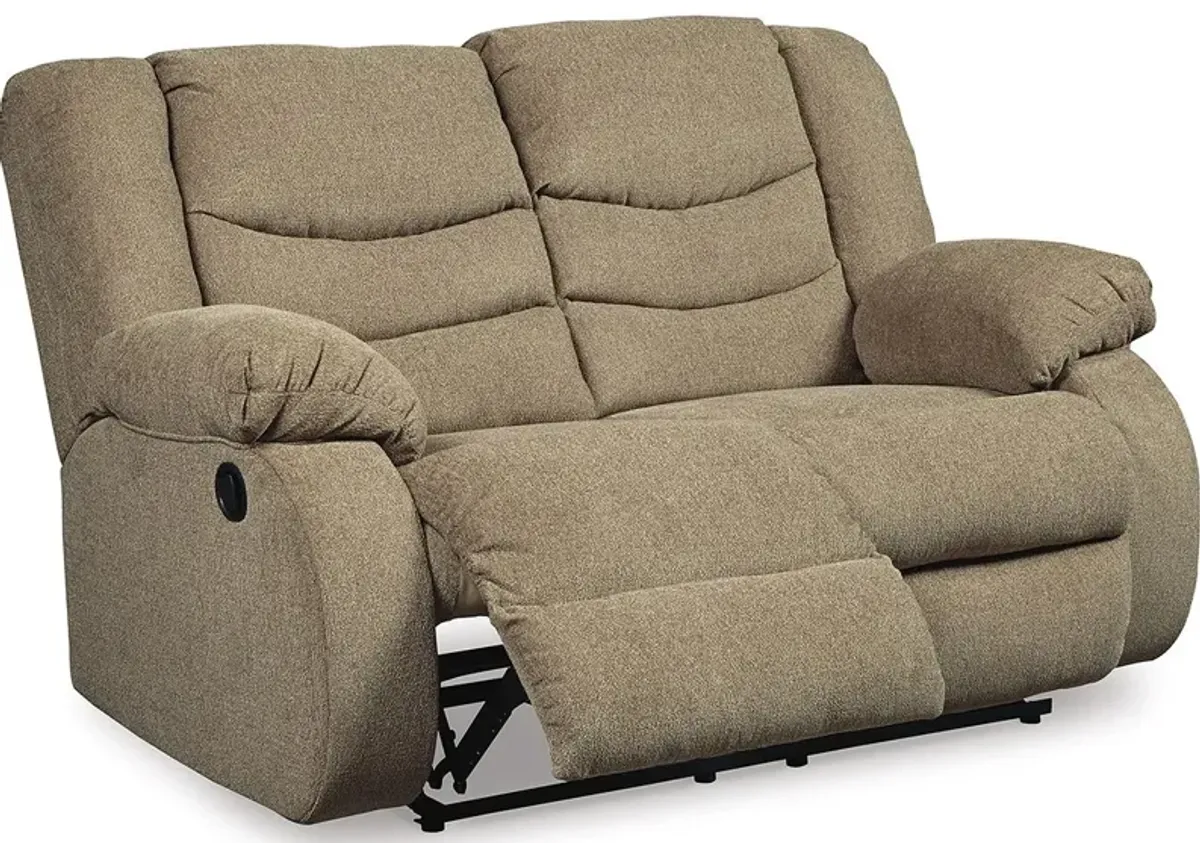 Cullen Tan Reclining Loveseat