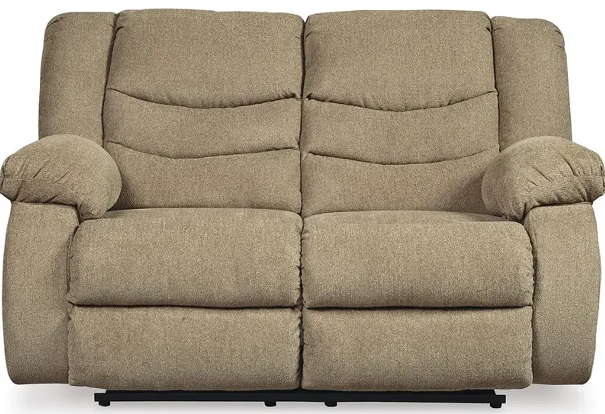 Cullen Tan Reclining Loveseat