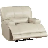 Bowery Taupe Leather Power Recliner