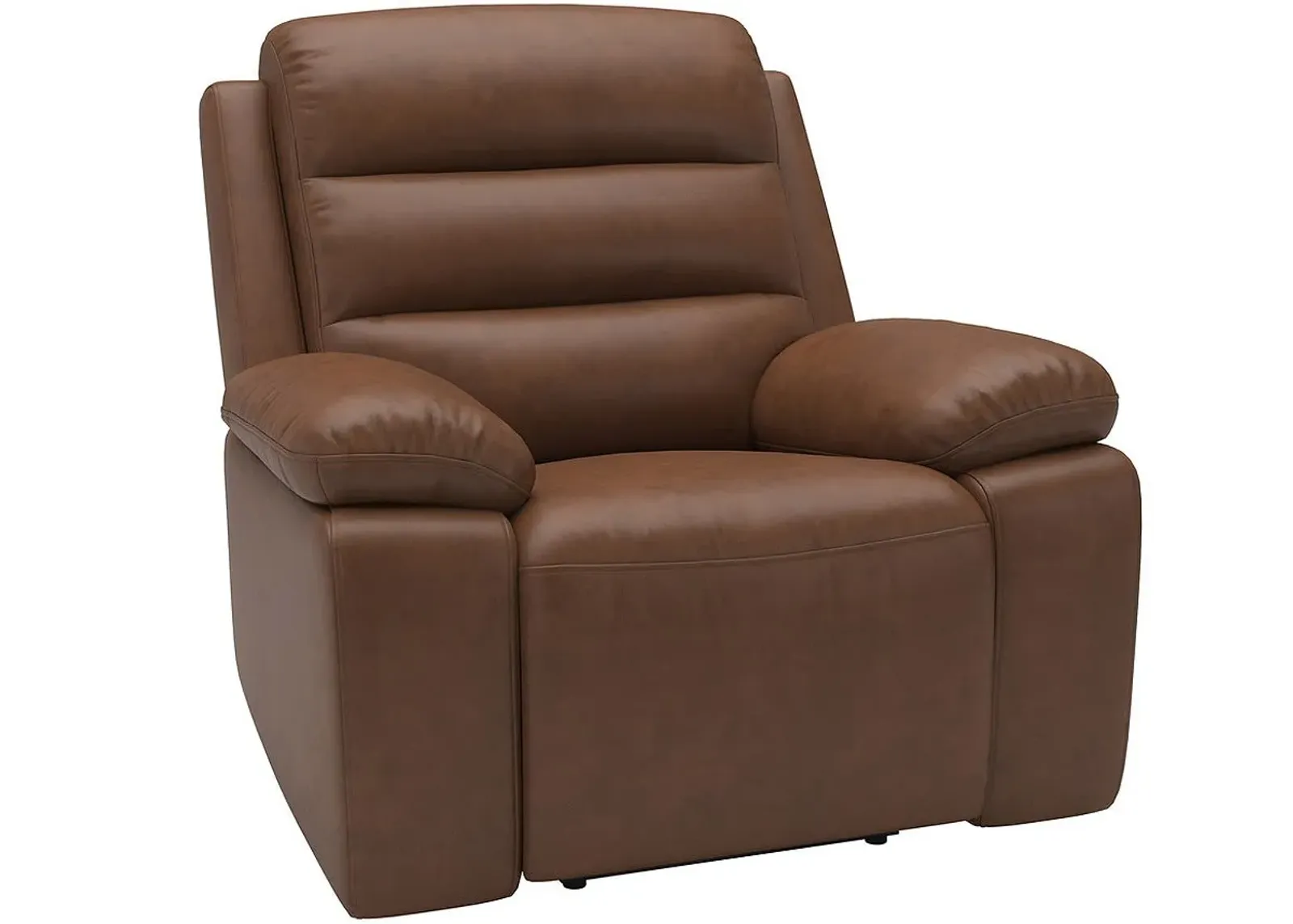 Duke Brown Leather Power Recliner W/ Power Headrest