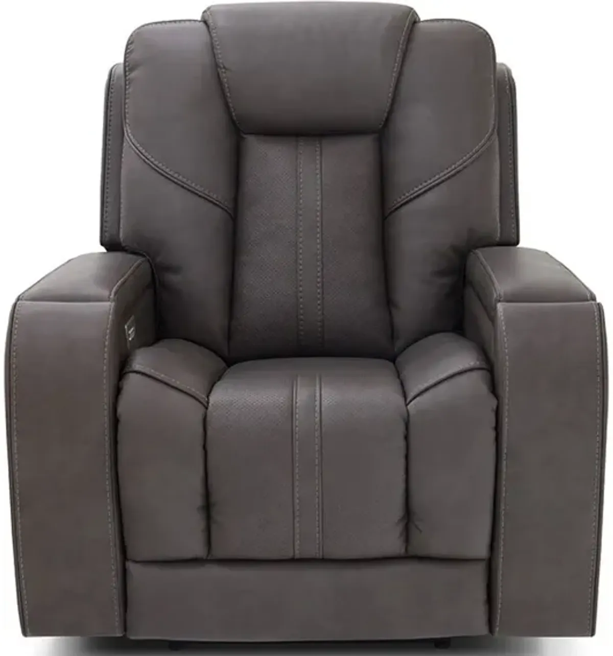 Dalton Gray Power Recliner W/ Power Headrest