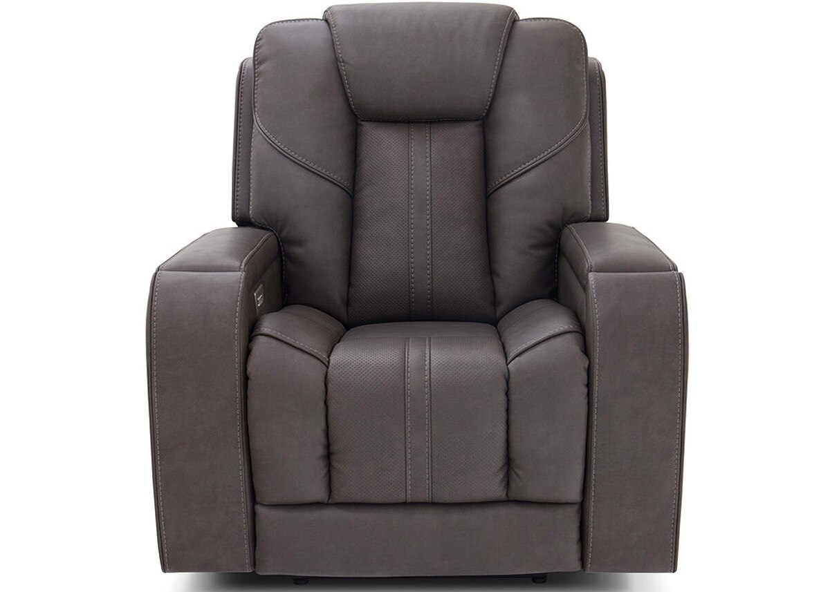 Dalton Gray Power Recliner W/ Power Headrest