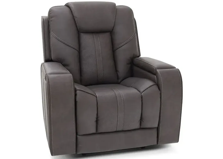 Dalton Gray Power Recliner W/ Power Headrest