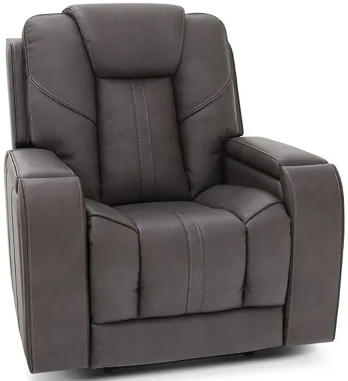 Dalton Gray Power Recliner W/ Power Headrest