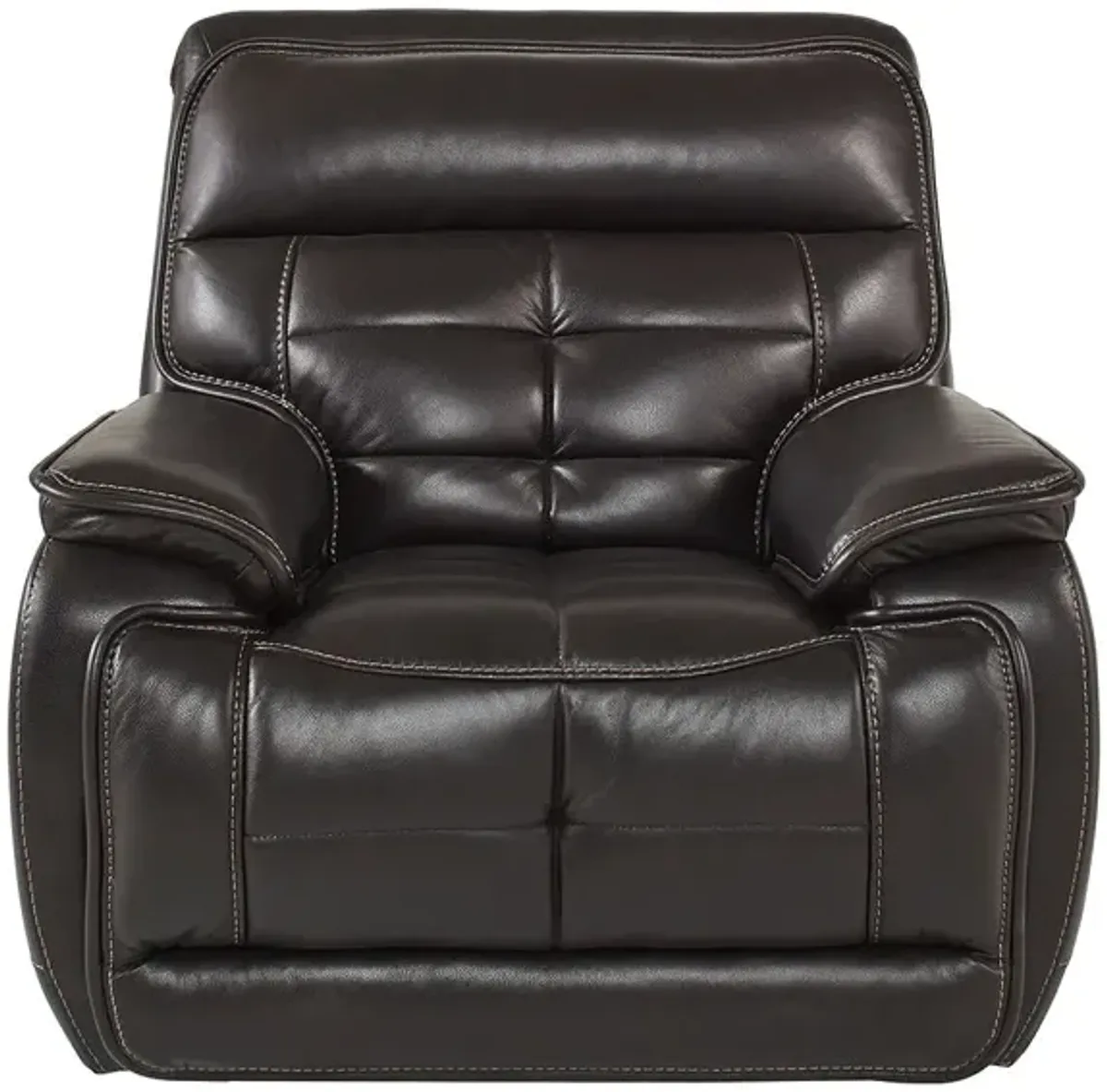 Pacific Heights Black Leather Power Recliner By Drew & Jonathan