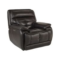 Pacific Heights Black Leather Power Recliner By Drew & Jonathan
