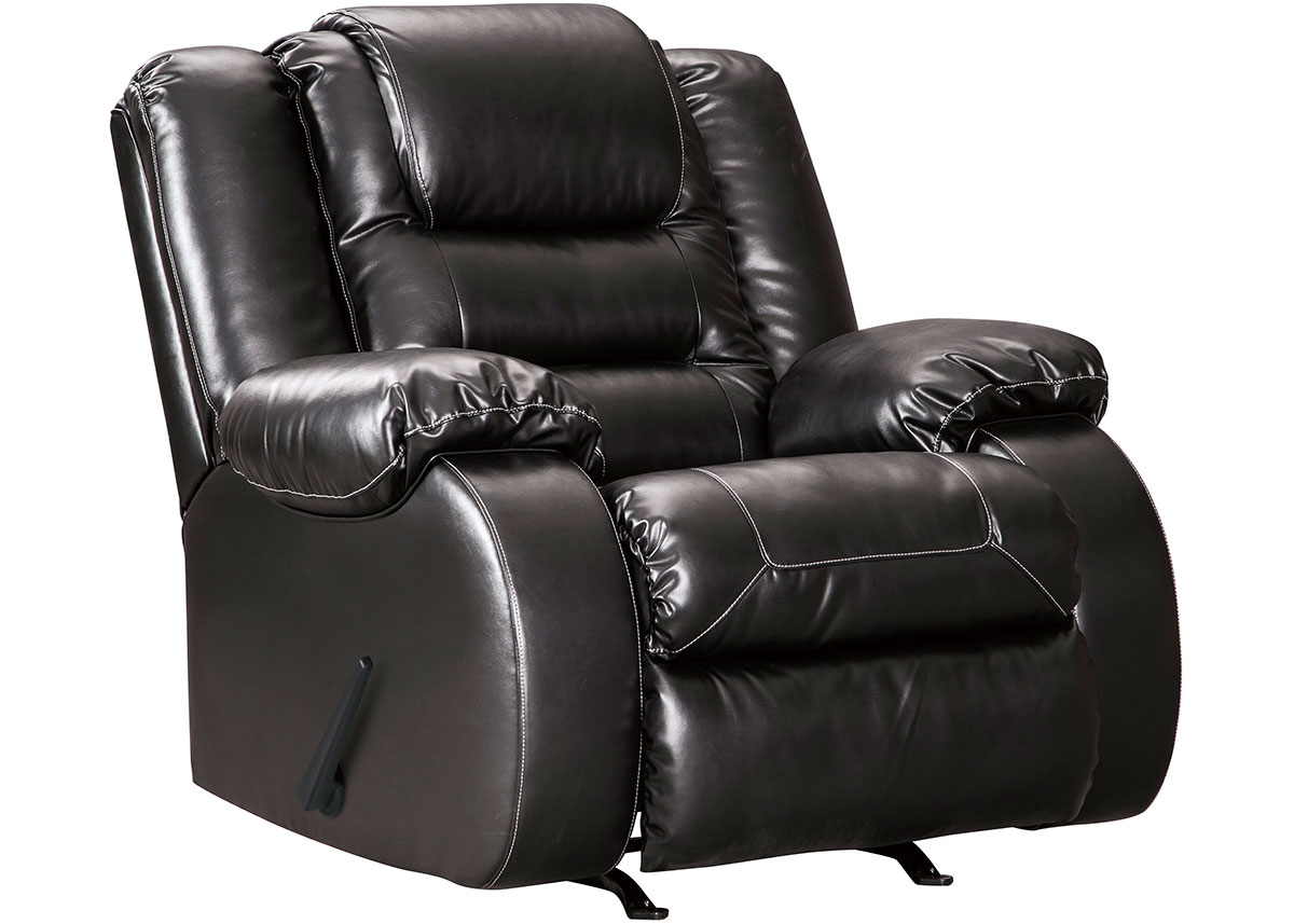 Sanders Black Rocker Recliner