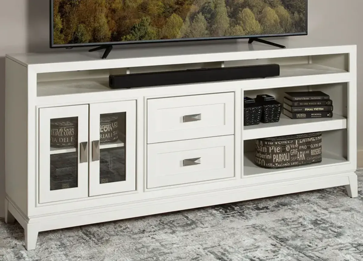 Denton White 72" Media Console