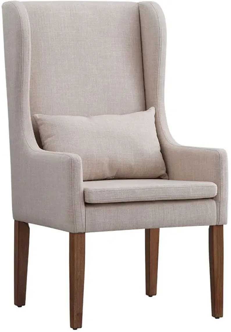 Richland Beige Wingback Dining Chair