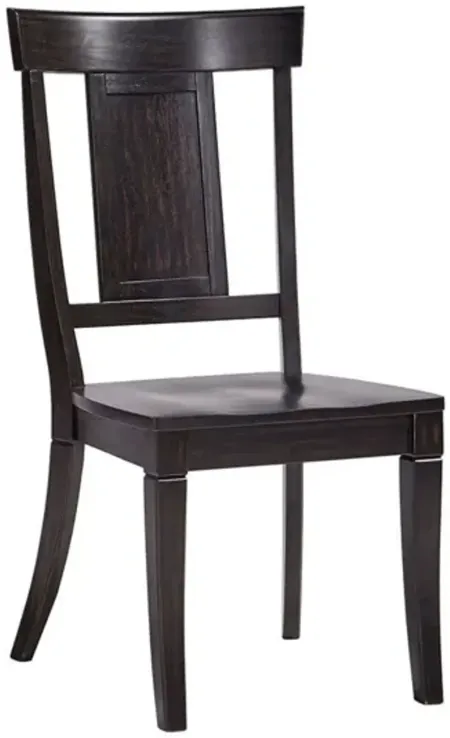 Lakewood Black Panel Back Side Chair