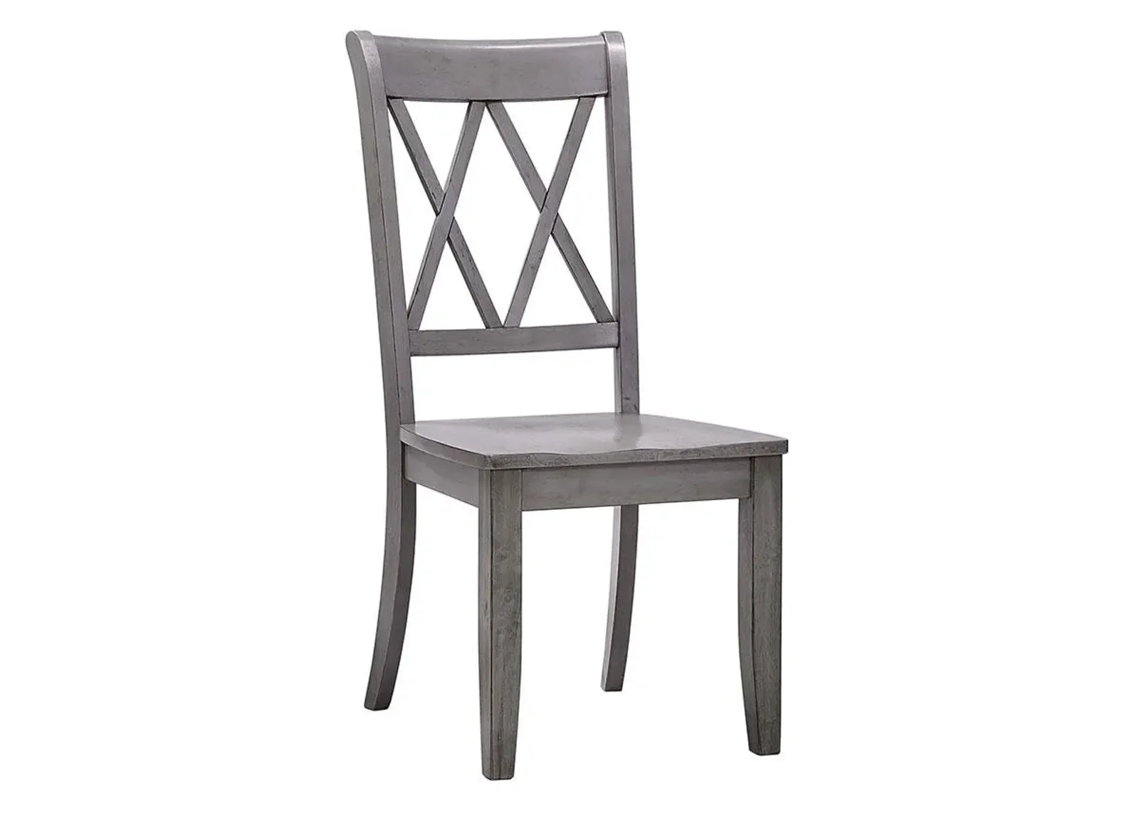 Lakewood Gray Double X Back Side Chair