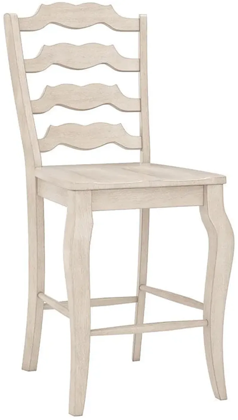 Lakewood White Ladder Back Side Chair