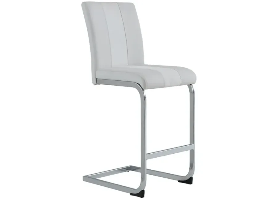 Chloe White Counter Height Chair