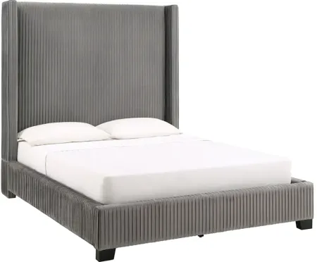 Cordelia Gray Queen Upholstered Bed