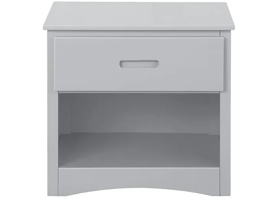 Kid's Space Gray Nightstand