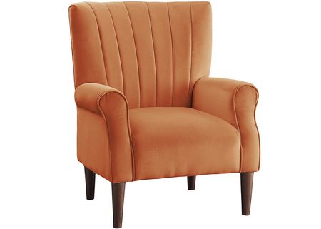 Ariel Orange Accent Chair