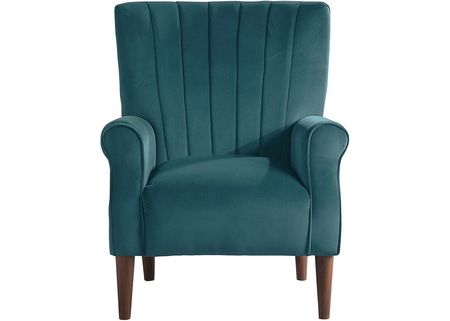 Ariel Teal Accent Chair