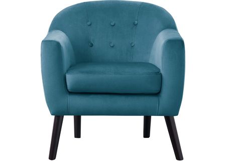 Quinn Blue Accent Chair