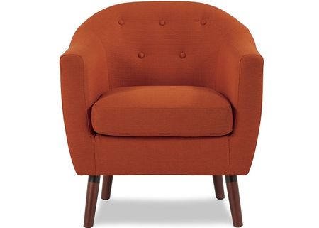 Lacy Burnt Orange Accent Chair