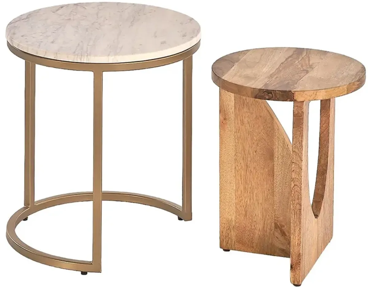 Sail 2-Pack Metal Nesting Tables