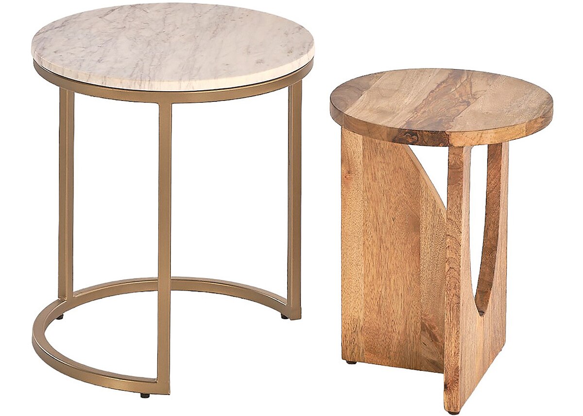 Sail 2-Pack Metal Nesting Tables