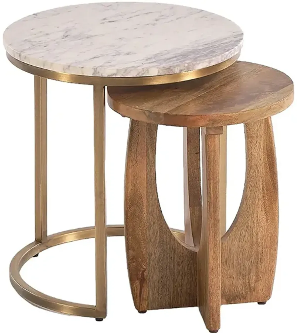 Shuttle 2-Pack Metal Nesting Tables