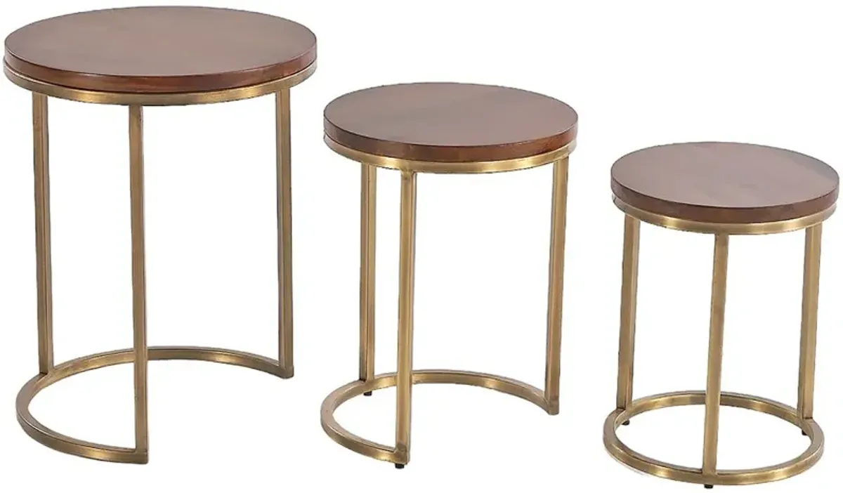 Trio 3-Pack Metal Nesting Tables