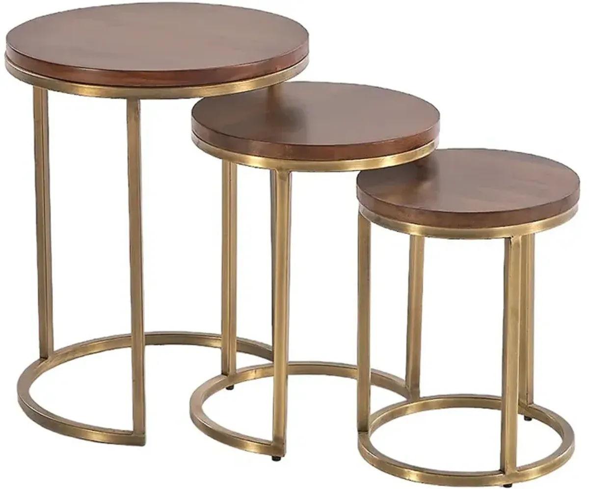 Trio 3-Pack Metal Nesting Tables