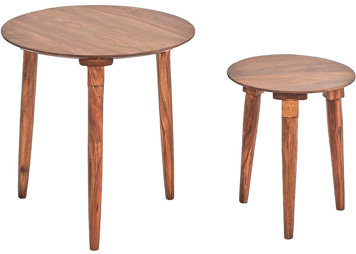 Circles 2-Pack Wood Nesting Tables