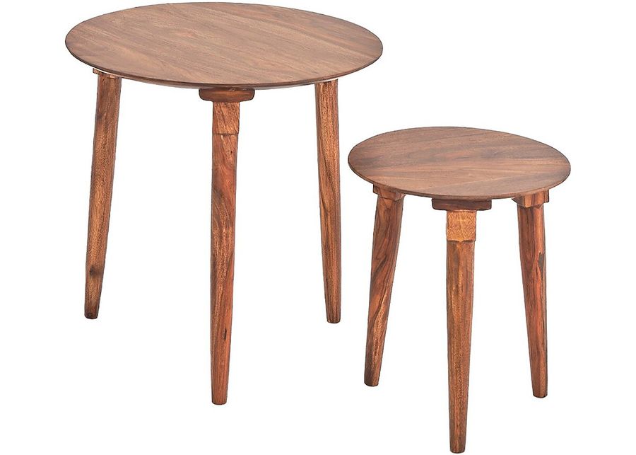 Circles 2-Pack Wood Nesting Tables