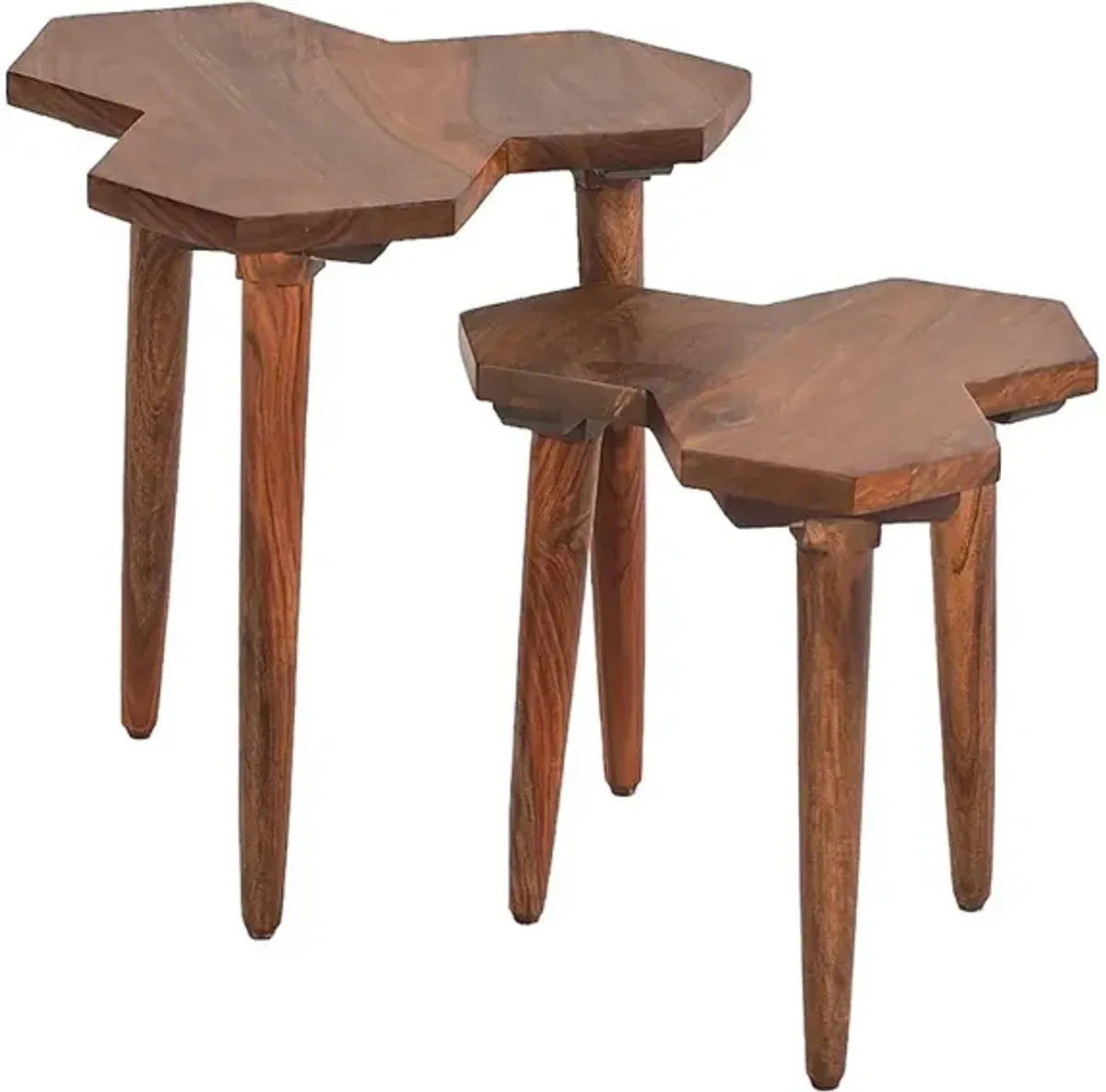 Honeycomb 2-Pack Wood Nesting Tables