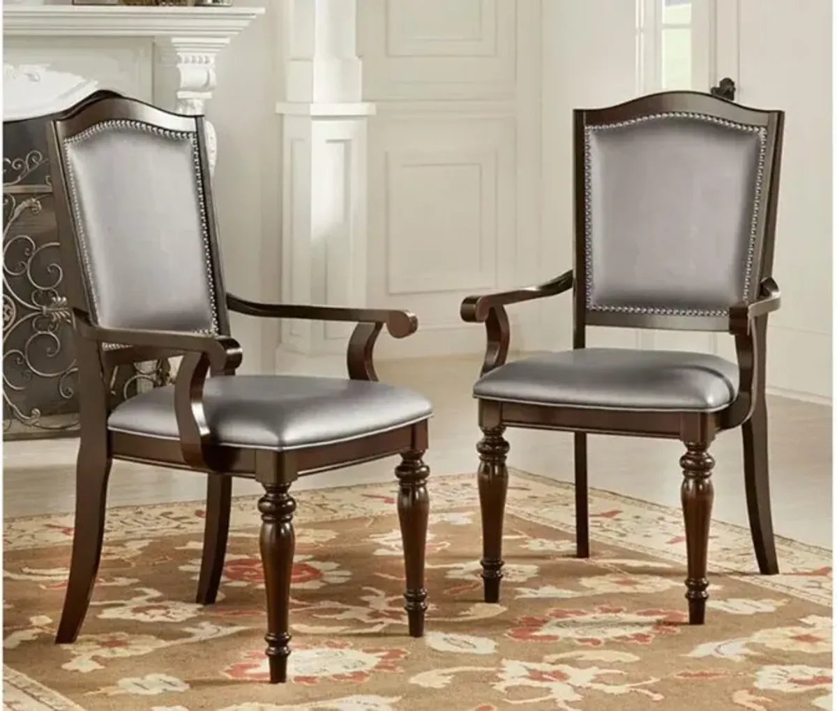 Camilla Silver Arm Chair